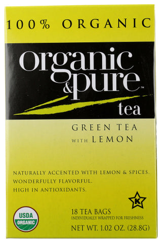 Tea Green Lemon Org - 18 BG (Case of 6)