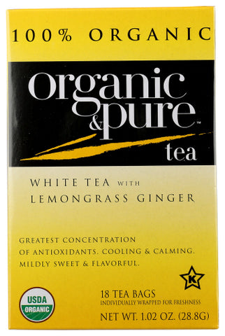 Tea Whte Lmngrss Gngr Org - 18 BG (Case of 6)