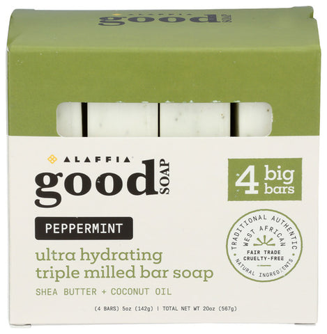 Soap Bar Peppermint - 4PK (case of 1)