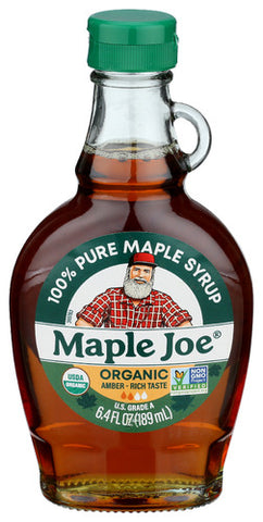 Syrup Maple Amber Org - 6.4 FO (Case of 12)