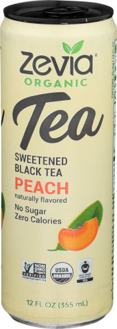 Tea Black Peach Org - 12OZ (case of 12)