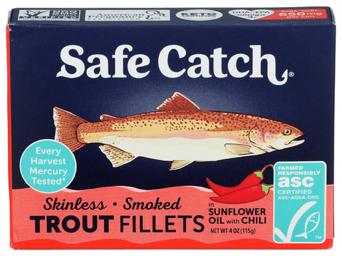 Trout Smkd Snflwr Oil Ch - 4 OZ (Case of 12)