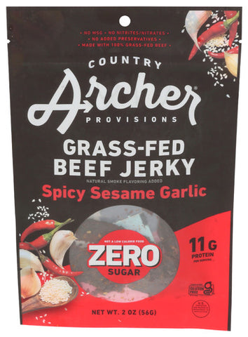 Jerky Bf Spcy Sesame Grlc - 2 OZ (Case of 12)