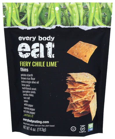 Thins Fiery Chile Lime - 4OZ (case of 6)