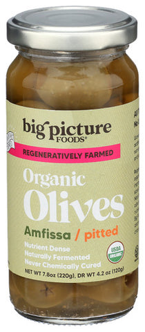 OLIVES PITTED AMFISSA GREEN NA - 7.8 OZ (Case of 8)