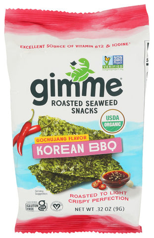 Seaweed Snack Korean Bbq - 0.32 OZ (Case of 12)