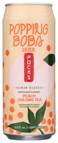 Tea Boba Peach Oolong - 490 ML (Case of 24)