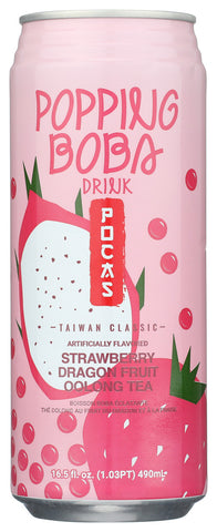 Tea Boba Stwbry Drgn Frt - 490 ML (Case of 24)