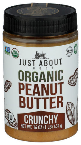 Peanut Butter Crnchy Org - 16 OZ (Case of 6)