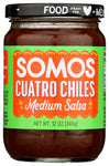 Salsa Cuatro Chiles Med - 12OZ (case of 6)