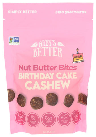 Bites Cashew Bday Cake - 3.5 OZ (Case of 6)