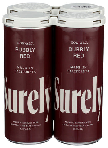 Na Wine Bubbly Red 4Pk - 34 FO (Case of 6)