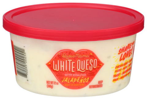 Queso White W Jlpns Rstd - 12 OZ (Case of 12)