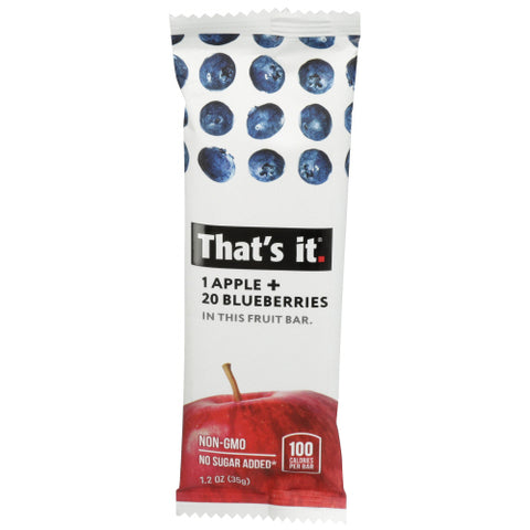 Bar Fruit Apple Bluebry - 1.2OZ (case of 12)