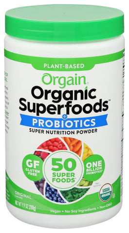 Superfood Pwdr Plain Org - 9.9 OZ (Case of 3)