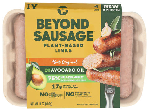 SAUSAGE BRAT ORIGINAL 4PK - 14 OZ (Case of 8)