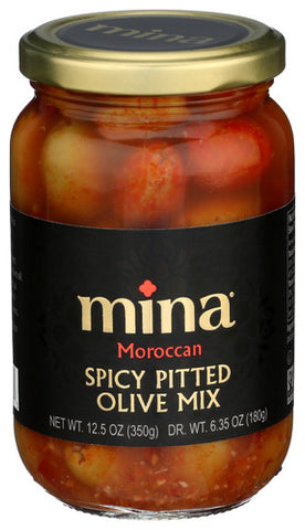 OLIVES PITTED SPICY MIX - 12.5 OZ (Case of 6)