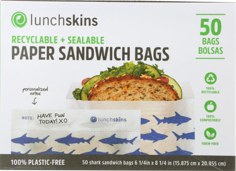 Bag Paper Sandwich Shark - 50PC (case of 12)