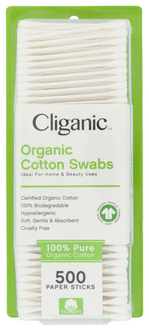 Swabs Cotton Organic - 500 CT (Case of 1)