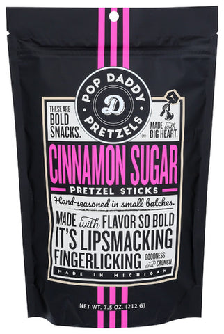 Pretzels Cinnamon Sugar - 7.5 OZ (Case of 12)