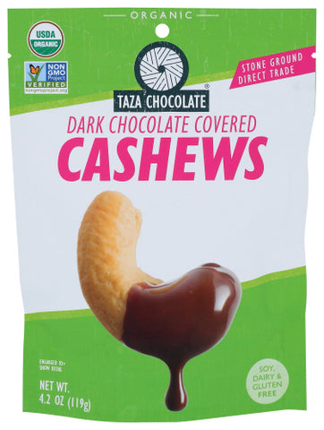 Cashew Drk Choc Cvrd Org - 3.5OZ (case of 12)