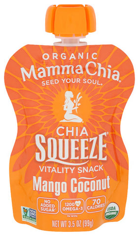 Chia Sqz Mango Ccnut - 3.5 OZ (Case of 8)