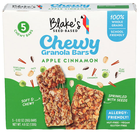 Bars Chewy Appl Cinn 5Ct - 4.6 OZ (Case of 6)