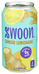 Lemonade Ginger Zero Sugr - 12 FO (Case of 12)