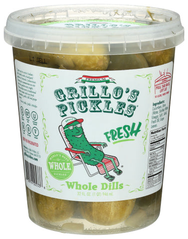 Pickles Whole Dill Italan - 32 OZ (Case of 6)