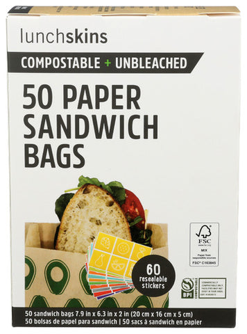 Bag Unblch Papr Snd Avo - 50PC (case of 12)