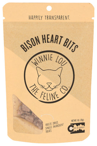 Treat Cat Bison Heart Bt - 1 OZ (Case of 8)