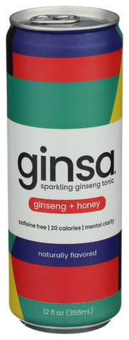 Water Tonic Gnseng Honey - 12 FO (Case of 12)