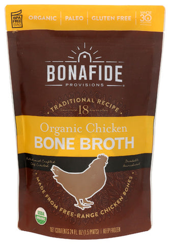 Broth Chckn Bone Org Frz - 24OZ (case of 6)