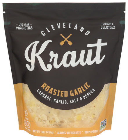 SAUERKRAUT ROASTED GARLIC - 16 OZ (Case of 6)