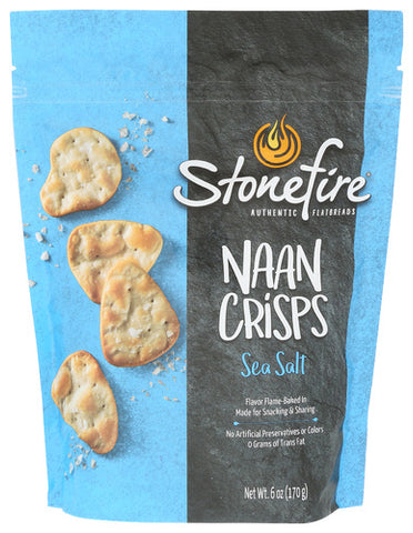 Naan Crisps Orig Sea Salt - 6 OZ (Case of 12)