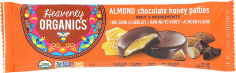 Hny Patty Choc Almnd Org - 1.2 OZ (Case of 16)