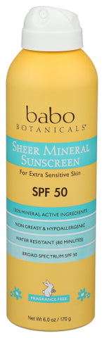 Sunscreen Spf50 Shr Mnrl - 6 OZ (Case of 1)